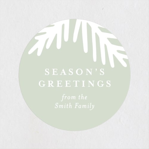 This is a pine custom stickers with standard by Meggy Masters called winter pine printing on uncoated sticker paper in sticker