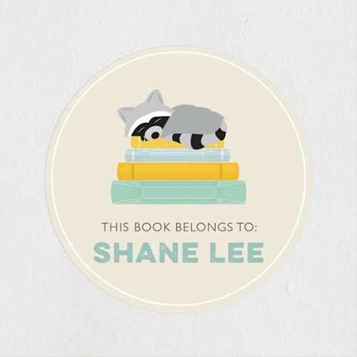 This is a lemon custom stickers with standard by Bethany Anderson called book keeper printing on uncoated sticker paper in sticker