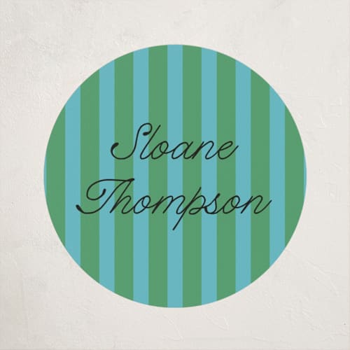 This is a pool custom stickers with standard by Morgan Kendall called lola printing on uncoated sticker paper in sticker