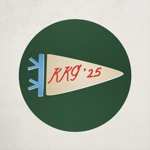 This is a forest custom stickers with standard by Amy Kross called proud pennant printing on uncoated sticker paper in sticker