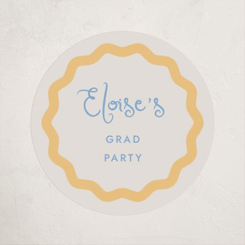 This is a melon custom stickers with standard by Megan Davis called augusta printing on uncoated sticker paper in sticker