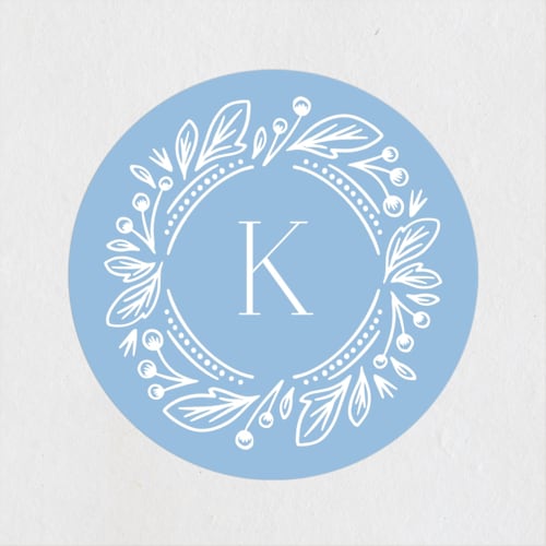 This is a powder baby shower favor labels with standard by Jen Owens called arch printing on uncoated sticker paper in sticker