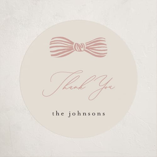 This is a petal baby shower favor labels with standard by Carrie ONeal called neddy printing on uncoated sticker paper in sticker
