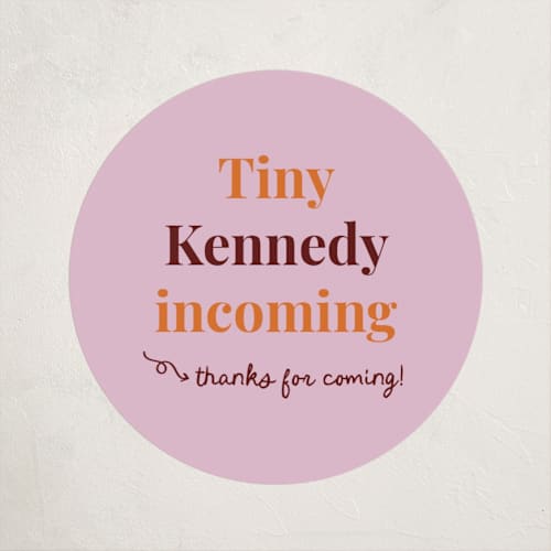 This is a pomegranate baby shower favor labels with standard by Madison Kic called increasingly uncomfortable pregnant person printing on uncoated sticker paper in sticker
