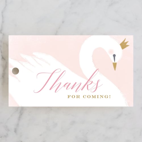 This is a ballet slipper kids gift tags with standard by Karidy Walker called sweet swan princess printing on signature in tag