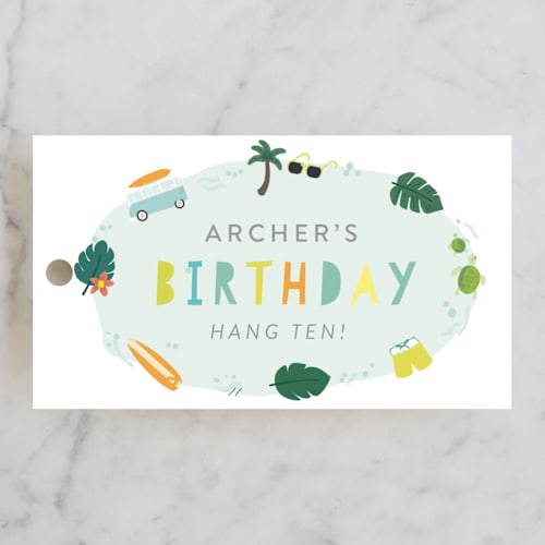 This is a citrus kids gift tags with standard by Itsy Belle Studio called baby on board printing on signature in tag