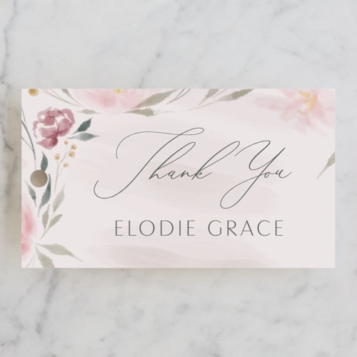 This is a peony kids gift tags with standard by Nicoletta Savod called primavera printing on signature in tag