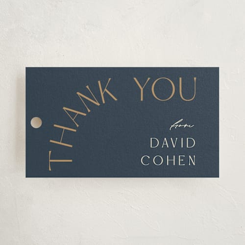 This is a ocean kids gift tags with standard by Pixel and Hank called the bar mitzvah printing on signature in tag