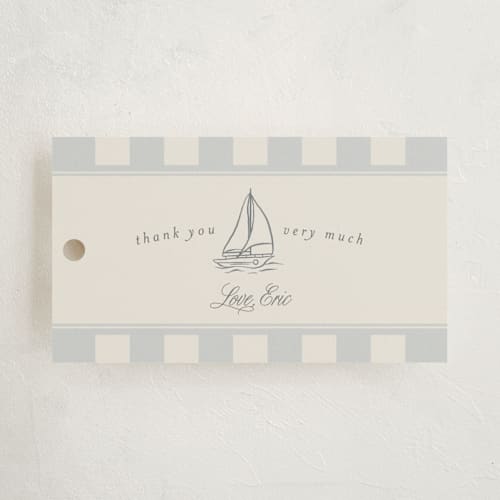 This is a fog kids gift tags with standard by Stephanie Hawkes called on board printing on signature in tag