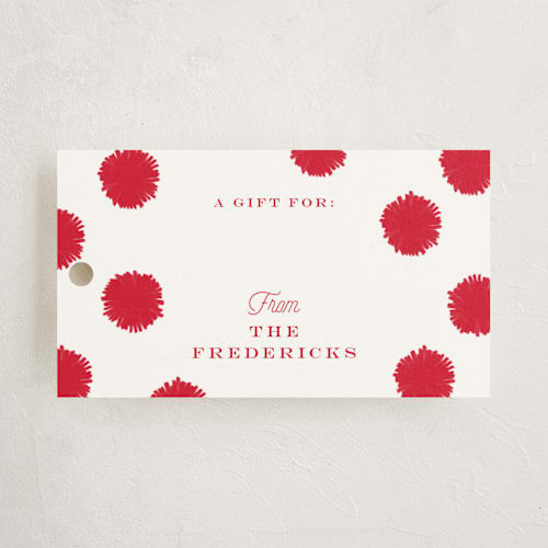 This is a merry gift tags by Carrie ONeal called festive fab printing on signature in tag