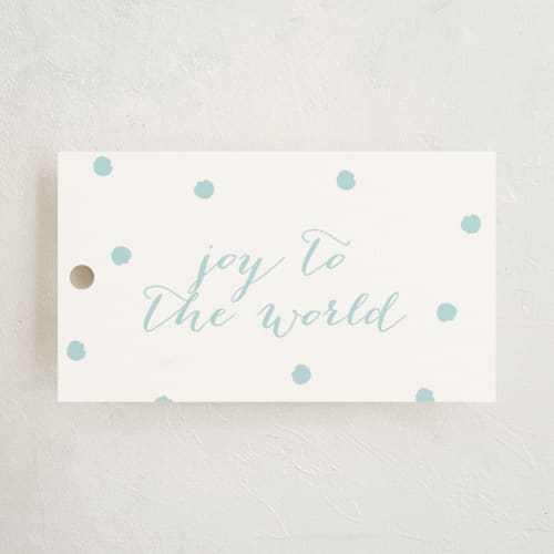 This is a snow gift tags by Erin Hodges called simple joy printing on signature in tag