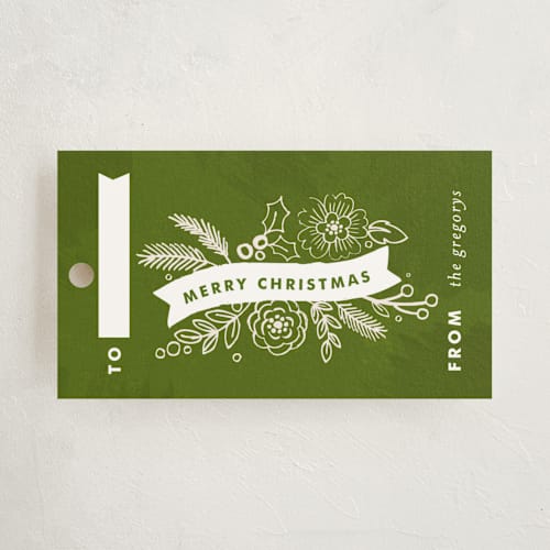 This is a pine gift tags by Alethea and Ruth called chalkboard label printing on signature in tag