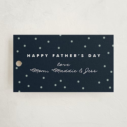 This is a sea gift tags with standard by Carrie ONeal called lined grid printing on signature in tag