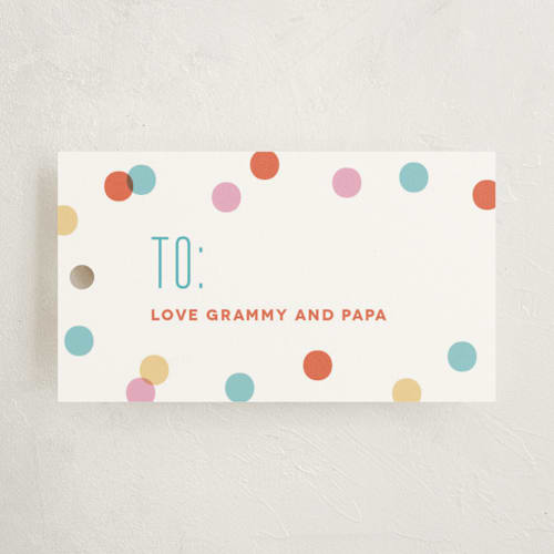 This is a carnation gift tags by Carrie ONeal called one printing on signature in tag
