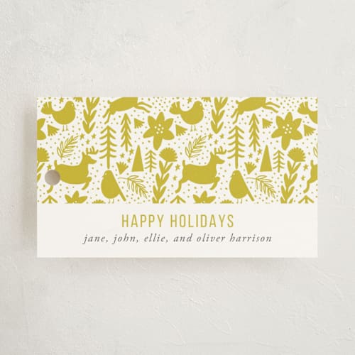 This is a artichoke gift tags by Beth Schneider called scandi holiday printing on signature in tag