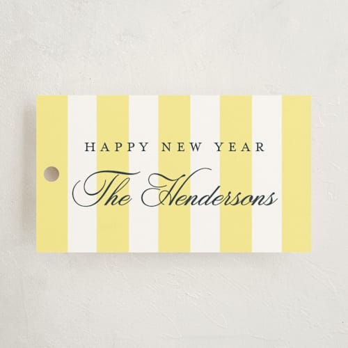 This is a honey gift tags with standard by Emily Betts called preppy stripes printing on signature in tag