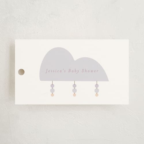 This is a chalk baby shower favor tags with standard by Angela Thompson called mod baby printing on signature in tag