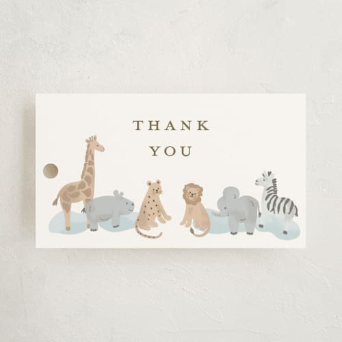 This is a air baby shower favor tags with standard by Jennifer Holbrook called little animal world printing on signature in tag
