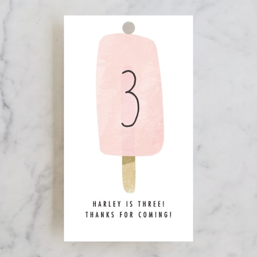 This is a rainbow kids gift tags with standard by Karidy Walker called sweet fun in the sun printing on signature in tag