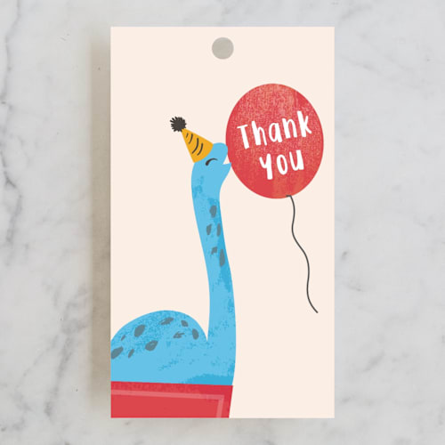 This is a creme kids gift tags with standard by chocomocacino called fabriano printing on signature in tag
