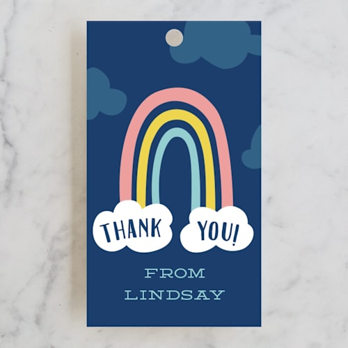 This is a deep sea kids gift tags with standard by Laura Hankins called magical printing on signature in tag