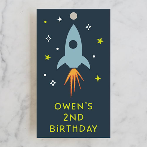 This is a midnight kids gift tags with standard by Annie Holmquist called two the moon printing on signature in tag