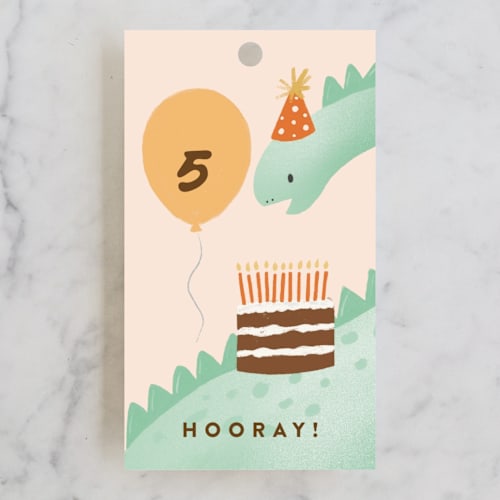 This is a avocado kids gift tags with standard by chocomocacino called bronto printing on signature in tag