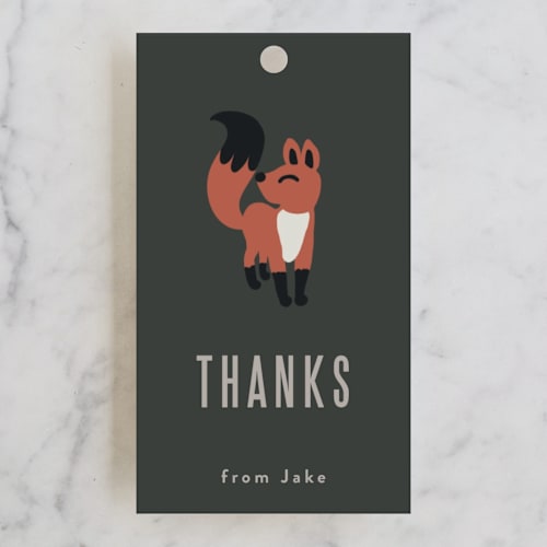 This is a licorice kids gift tags with standard by Kampai Designs called midnight garden printing on signature in tag