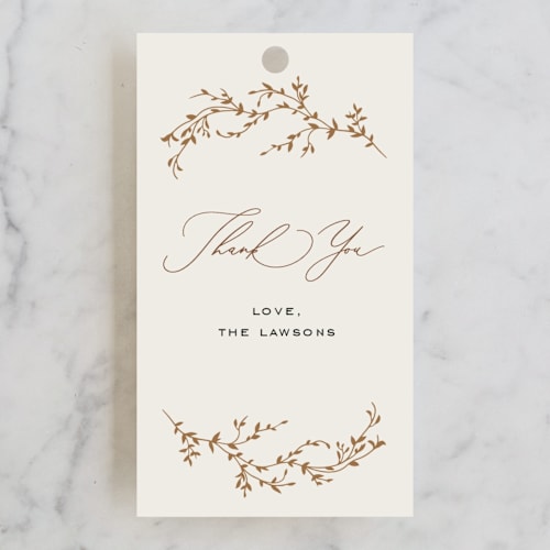 This is a buttercup kids gift tags with standard by Benita Crandall called dashing baptism printing on signature in tag
