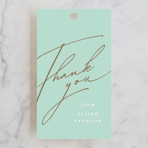 This is a cloud kids gift tags with standard by Vera Lim called precious printing on signature in tag
