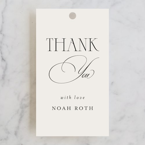 This is a onyx kids gift tags with standard by Benita Crandall called blessed mitzvah printing on signature in tag