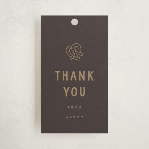 This is a beetle kids gift tags with standard by Teju Reval called gilded nyc printing on signature in tag
