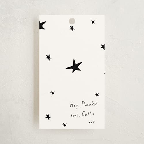 This is a ink kids gift tags with standard by Blustery August called scrapbook printing on signature in tag