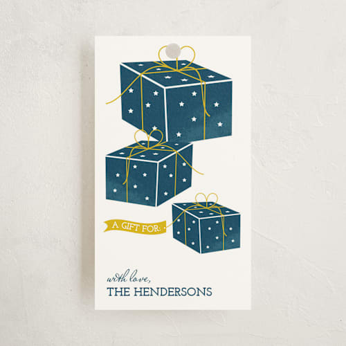 This is a night gift tags with standard by Kayla King called 8 nights printing on signature in tag