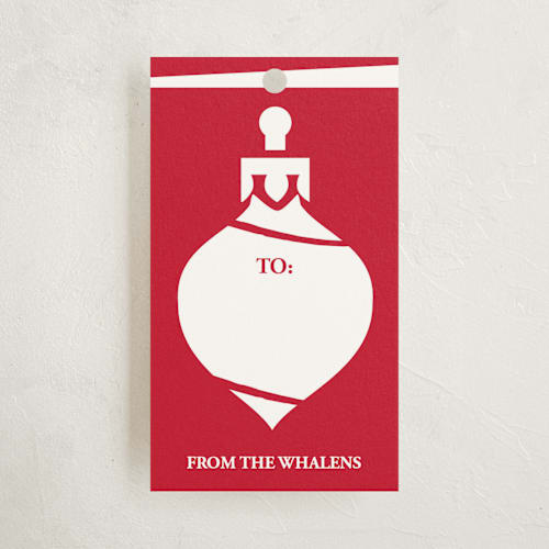 This is a stocking gift tags by Oma N. Ramkhelawan called ornamental holiday! printing on signature in tag
