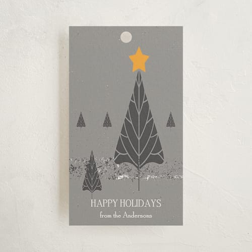 This is a comfort grey gift tags with standard by Debra Pruskowski called light up printing on signature in tag
