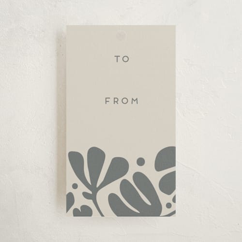 This is a ink gift tags with standard by Ilze Lucero called nola printing on signature in tag