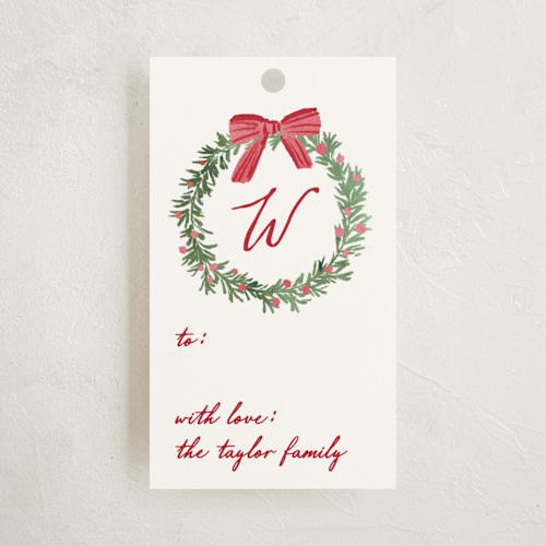 This is a fern gift tags by Petra Kern called cosy fireplace printing on signature in tag