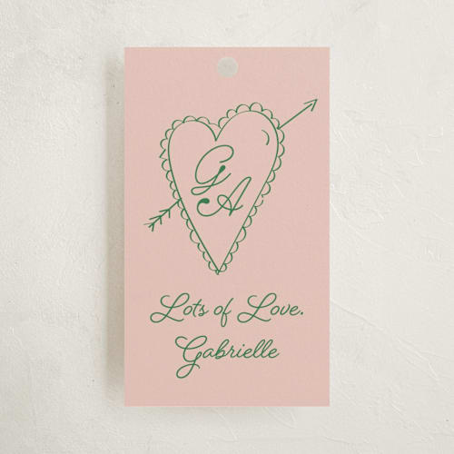 This is a avocado gift tags by Helena Vitto called crazy little thing called love printing on signature in tag