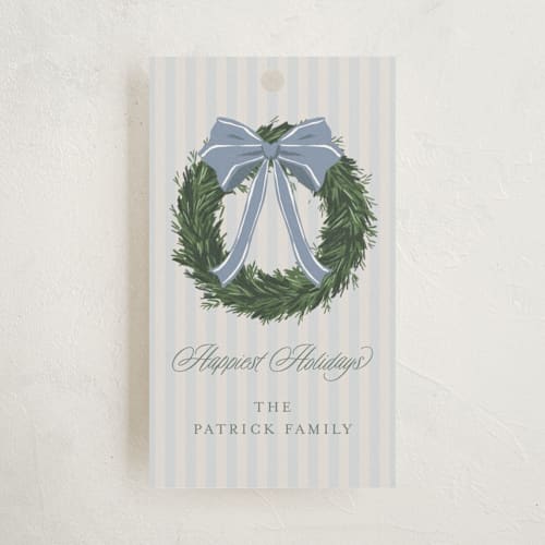 This is a powder gift tags by Everett Paper Goods called cape may charm printing on signature in tag
