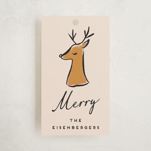 This is a almond gift tags by chocomocacino called glögi printing on signature in tag