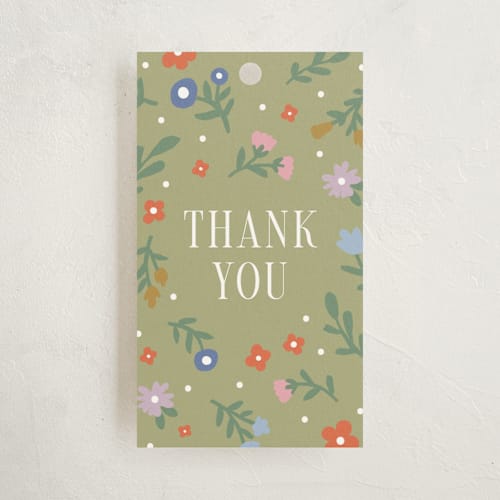 This is a summer baby shower favor tags with standard by Kelly Watkins called floral archway printing on signature in tag