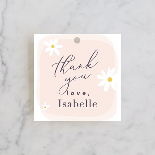 This is a rose kids gift tags with standard by Hudson meet Rose called fairies printing on signature in tag