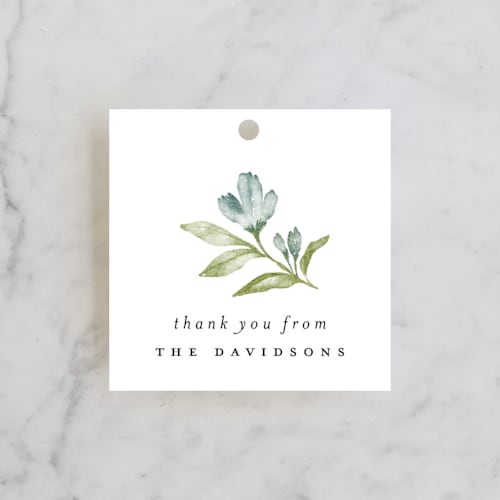 This is a bluebird kids gift tags with standard by Heather Cairl called bloom printing on signature in tag