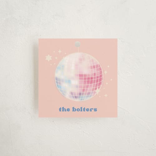 This is a candy kids gift tags with standard by Creo Study called to the disco printing on signature in tag