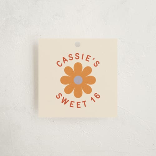 This is a blush kids gift tags with standard by Kiersten Garner called sweet rollin' printing on signature in tag