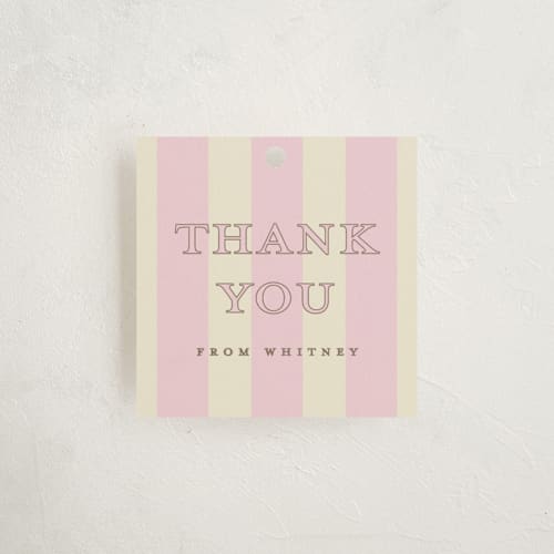 This is a petal kids gift tags with standard by Charter Oaks Creative called baroque beauty printing on signature in tag