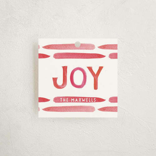 This is a holly gift tags by Mansi Verma called inner joy printing on signature in tag