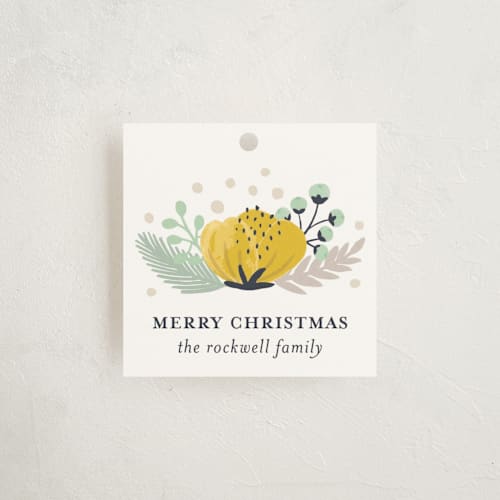 This is a daffodil gift tags by Beth Schneider called botanical printing on signature in tag