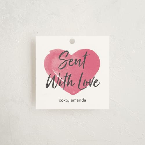 This is a berry gift tags with standard by Liz Conley called heartfully painted printing on signature in tag